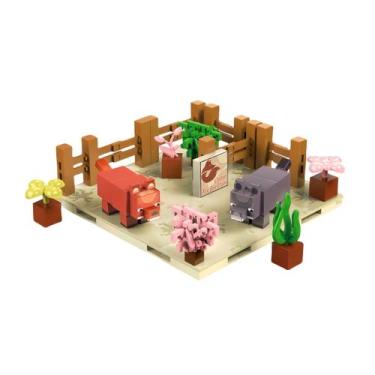 Imagem de Infinityblox Infini Zoo Raposas  77 Blocos Magnéticos para Montar Anim