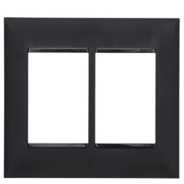 Imagem de Placa 4x4 6 Postos Pial Plus+ Legrand Preto 618516PT