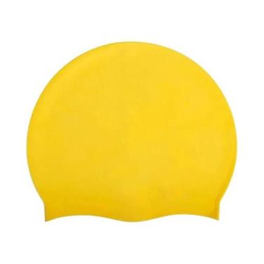 Imagem de Touca De Natação Unissex À Prova d'Água Em Silicone Flexível Com Alta 