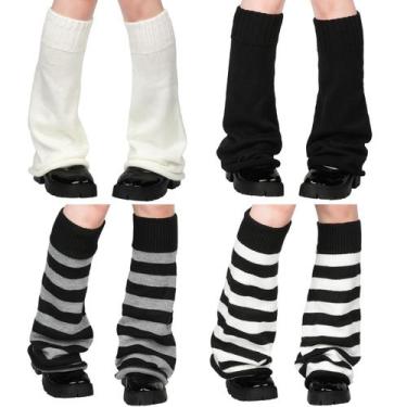 Imagem de Aquecedores de pernas Silicherry Kawaii Y2k Flared para mulheres (4 pa