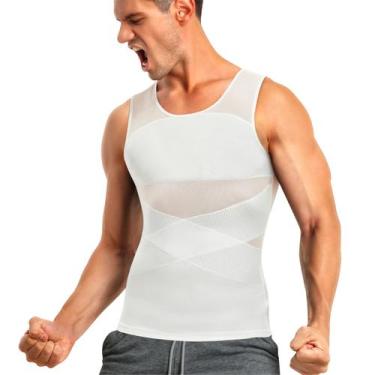 Imagem de Camisa de compressão TAILONG, colete de emagrecimento masculino Body S