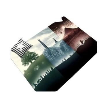 Imagem de Tapete Retro Antiderrapante L-Lords Game Rings Para Corredor, Sala De 