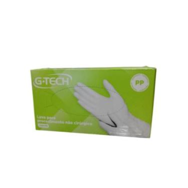 Imagem de Luva De Látex PP Branca Com Pó 100 Unidades GTech Procedimento Não Cir