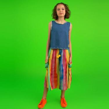 Imagem de Saia Midi Viscose "Arco-Íris" - Filozinhas, 12