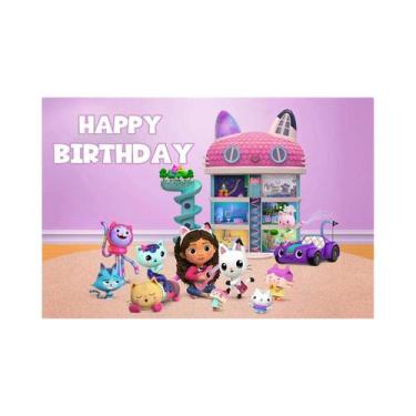 Imagem de Decorações De Festa De Aniversário Gabby Dollhouse Rosa, Suprimentos P