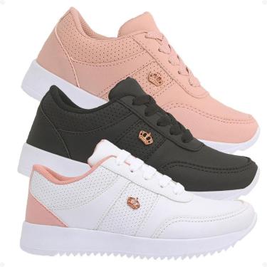 Imagem de Kit 3 Pares Tênis Casual Infantil FXB Confortável Feminino-Feminino