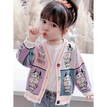 Imagem de Suéter Cardigã Estilo Coreano Para Meninas, Jaqueta De Primavera E Out