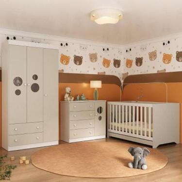 Imagem de Quarto De Bebê Completo Com Berço Americano 3 Em 1 Pirulito Multimóvei