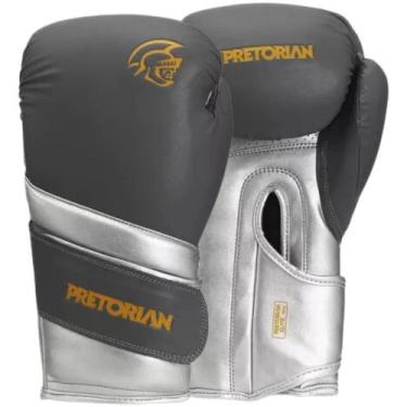 Imagem de Luva Muay Thai Boxe Kickboxing Elite Chumbo/Amarelo Pretorian, 10oz