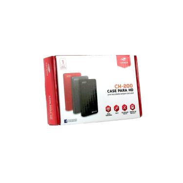 Imagem de Gaveta para HD Externo 2,5" CH-200RD para HD-SSD SATA USB 2.0 Até 2TB com Instalação Fá...