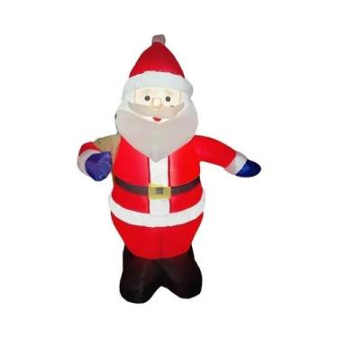 Imagem de Decoração De Natal Inflável Para Jardim E Pátio, Papai Noel E Boneco D