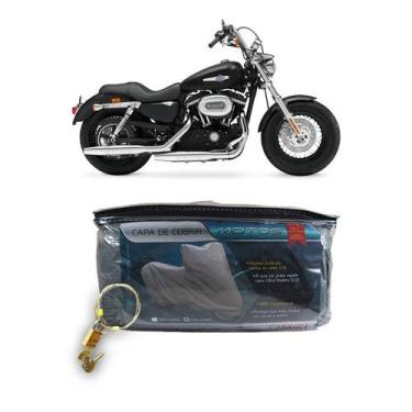 Imagem de Capa com cadeado para cobrir HARLEY DAVIDSON XL 1200 Custom GG(199) - 
