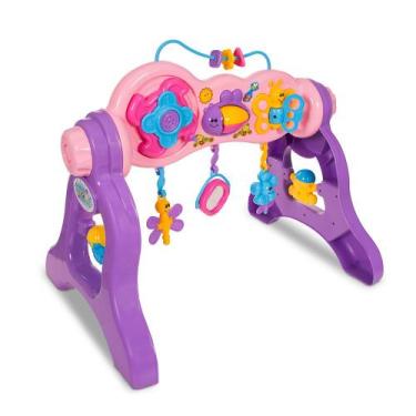 Imagem de Centro De Atividades Infantil Didático Maral Play Gym Rosa com Som