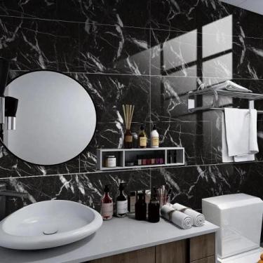 Imagem de Kit 10 Placas Adesivas Mármore 60x30 De Parede Decoração - Congratulat