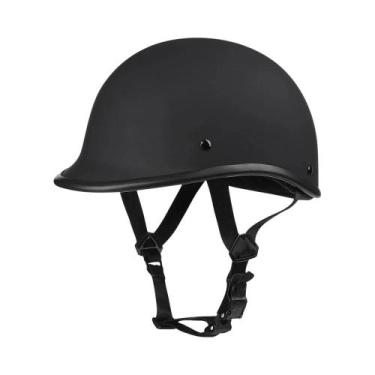 Imagem de Capacete Aberto Retrô Clássico Pequeno Para Motocicleta, Scooter, Chop