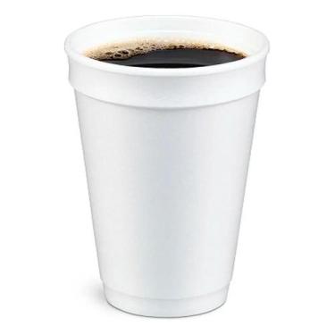 Imagem de Copo Térmico Descartável De Isopor 180ml C/ 100 Un Cor Branc - Congrat