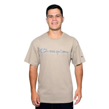 Imagem de Camiseta Manga Curta Champion Lev Mc Script Metal Branco-Masculino