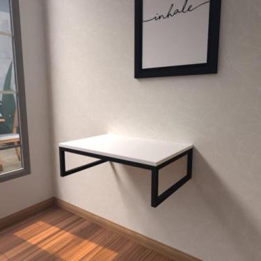 Imagem de Aparador Industrial Branco Off White Moderno Cantinho Café Escritorio 