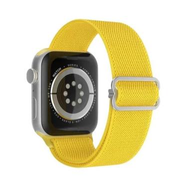 Imagem de Pulseira Ajustável De Nylon Elástico Solo Loop Para Apple Watch 49mm 4