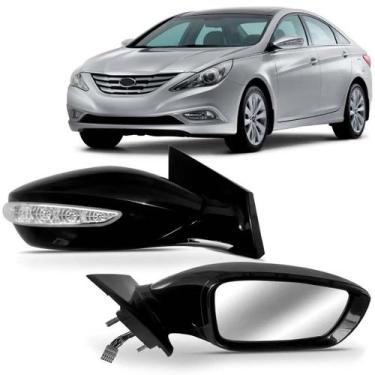 Imagem de Par Retrovisor Elétrico Retrátil C/ Pisca Sonata 2011 A 2014 - SP ACES