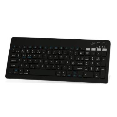 Imagem de Teclado Sem Fio Bluetooth Slim Get Shift Preto ABNT 2