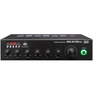 Imagem de Amplificador de Som Profissional Equipson AMS AML 60 USB MKII Rádio, C