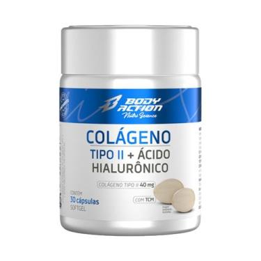 Imagem de Colageno Tipo II 40mg + Ácido Hialurônico - 30 Cápsulas - BodyAction -