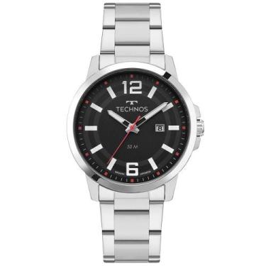 Imagem de Relógio Technos Masculino Racer Basico Prata - 2115ucp-1p
