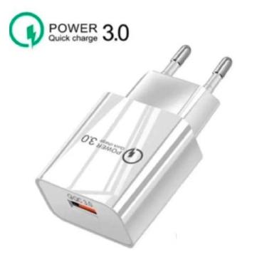 Imagem de Carregador Turbo Power Para  Qualcomm Qc3.0 Cabo V8 - charger, Branco
