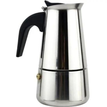 Imagem de Cafeteira Tipo Italiana em Aço Inox para Preparo de Café com Capacidad