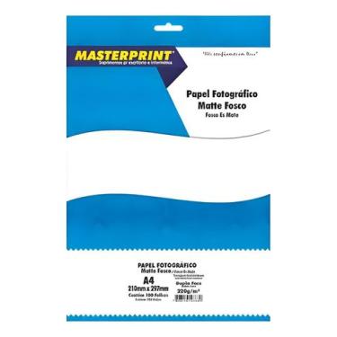 Imagem de Papel Dupla Face A4 220g Matte Masterprint 200 F Cor Branco - Maxprint