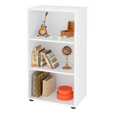 Imagem de Estante Livreiro Clean 45cm Com 2 Prateleiras Branco - Artany