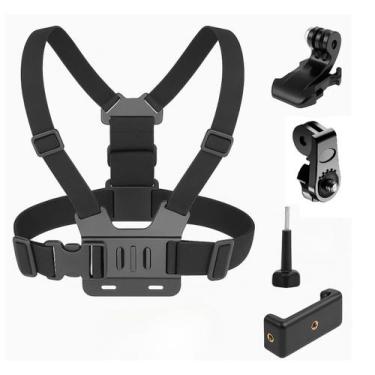 Imagem de Suporte Peitoral Celular compativel GoPro Giro 360 Câmera - ZENON