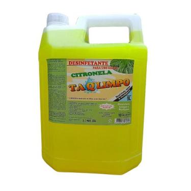 Imagem de Desinfetante Citronela 5 Litros - Ação Bactericida e Repelente Natural