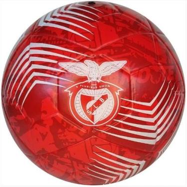 Imagem de Bola de futebol pvc / pu numero 5 vermelha benfica - futebol e magia