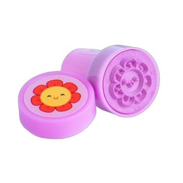Imagem de Carimbo Pedagógico Colorido Divertido Fun Garden Tilibra, Florzinha