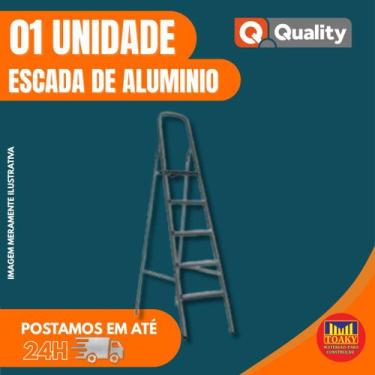 Imagem de Escada Quality Alumínio 5 Degraus - Quality Home