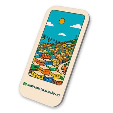 Imagem de Imã de Geladeira Turístico Alemão Rio de Janeiro 3x6cm - M-Planner