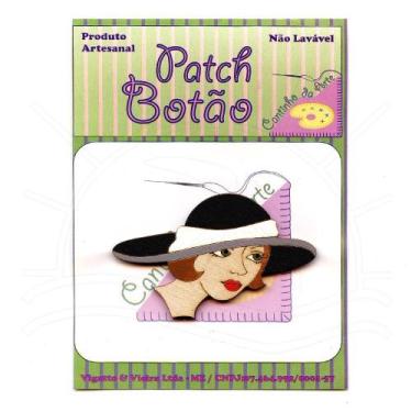 Imagem de Botton Patch Especial Dama Scarlet Chapéu Preto 4501 - 1 Unid - Cantin
