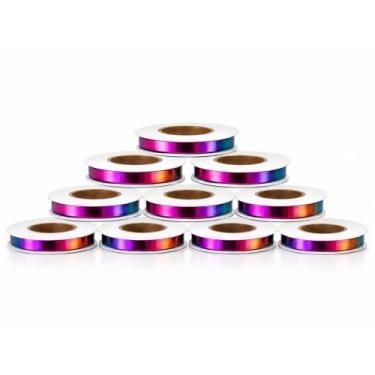 Imagem de Kit 10 Fitas Metaloide 10mm x 50 metros - Lantecor Escolha a Cor COR:M
