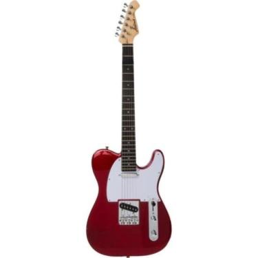 Imagem de Guitarra Aria Pro II TEG-002 Candy Apple Red com Captadores Single Coil e Acabamento Alto Brilho Aria Guitars