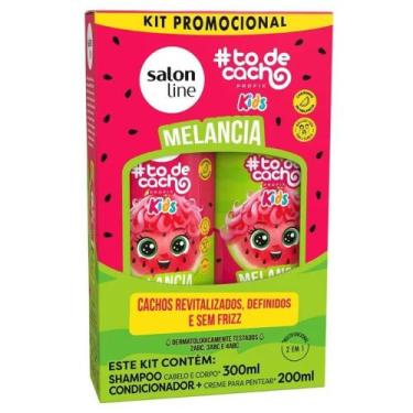 Imagem de Kit Shampoo 300ml e Condicionador 200ml Infantil Salon Line Todecacho 