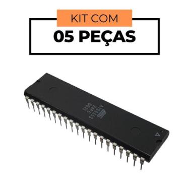 Imagem de Dip-40  At89s8253-24pu - Kit 05 Pçs - ATMEL