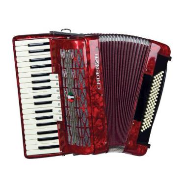 Imagem de Acordeon Cadenza 80 Baixos CD80/37 Vermelha C/Bag, Acordeon, CD80/37, 
