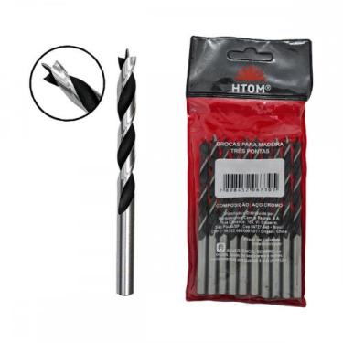 Imagem de Broca Aco Carbono 3 Ponta Htom 04Mm - Kit C/10 PC - hansa tecnica