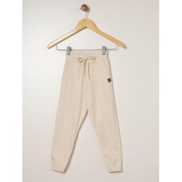 Imagem de Calça Linho Jogger Infantil Para Menino - OFF WHITE - Upa loo, Off whi