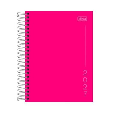 Imagem de Agenda 2027 Tilibra Espiral Diária Pepper Rosa 160fls 117x164mm
