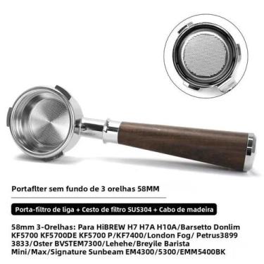 Imagem de Portafiltro Sem Fundo De 58mm Para Máquinas De Café Hibrew H7 H7a H10a