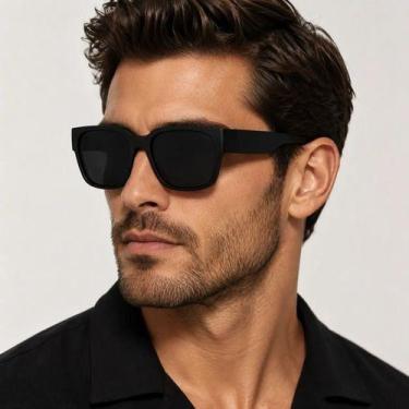 Imagem de Óculos De Sol Sobrepor Armação UV400 Unissex - Preto Fosco - VINKIN, P