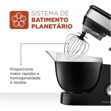 Imagem de Batedeira Planetária Mondial Premium BP-01P-B 700W 127V Preto, 110V
